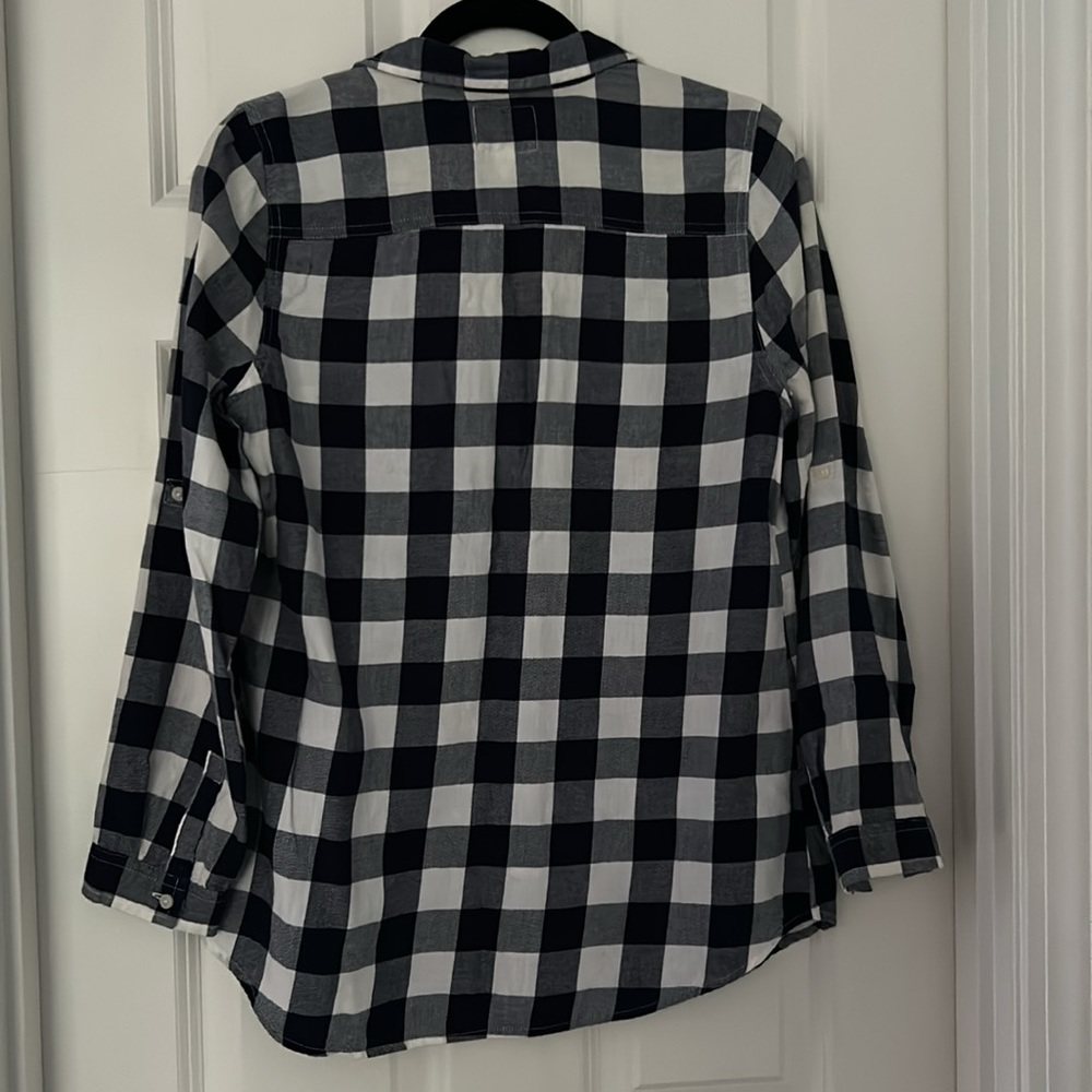 Blue & White Checked Flannel - Picture 5 of 5